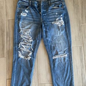 American eagle hi button fly Tom girl pants